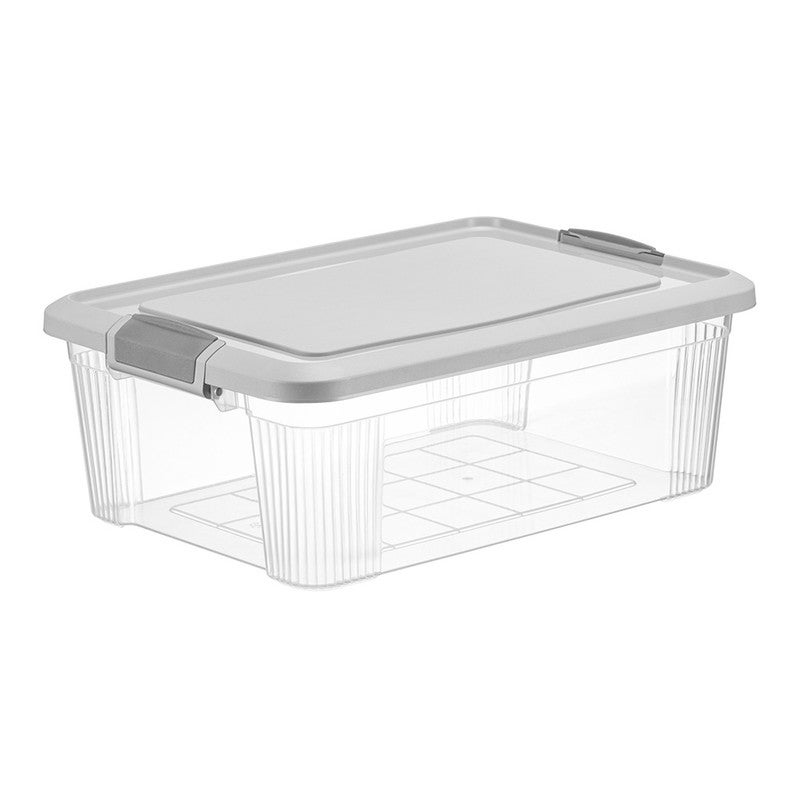 QLUX 12L Clear Storage and Organizer Box for Home with Secure Lid - Image 3